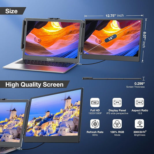 Kwumsy S1 14" Portable Laptop Screen