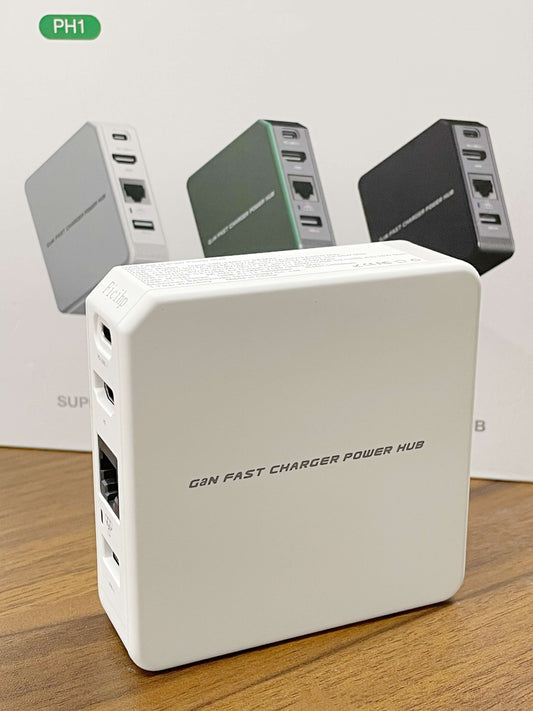 Power Hub PH1 - carregador super 65WGaN e hub de porta USB-C HDMI