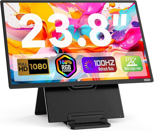 Kwumsy D1-23.8" The World's First Foldable Portable Display with Ergonomic Freedom