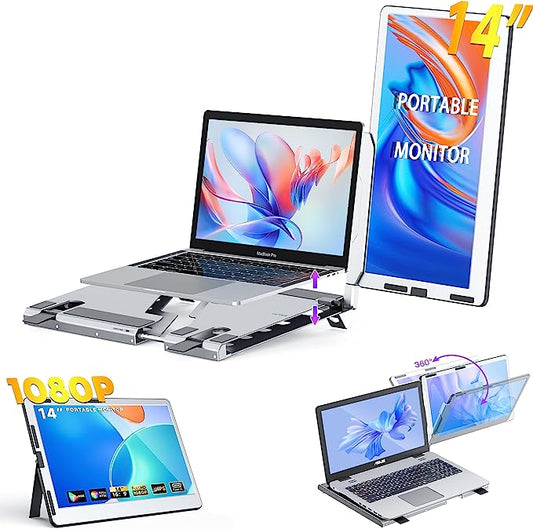 Kwumsy F1 14'' Portable Monitor Laptop Screen Extender