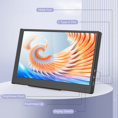 P1S 11.6 Inches Dual-Screen One Extra Screen For Laptop
