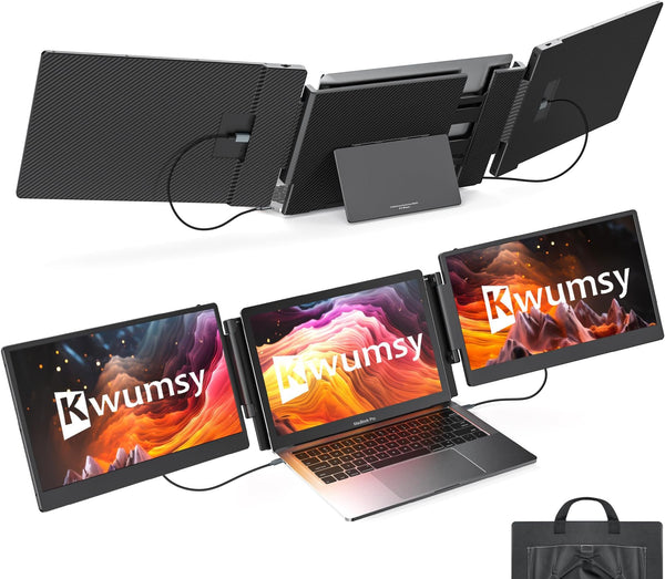 kwumsy S3 троен удължител за монитор за лаптоп