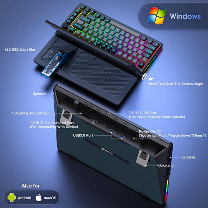 Teclado con tela expansiva de toque Kwumsy K3