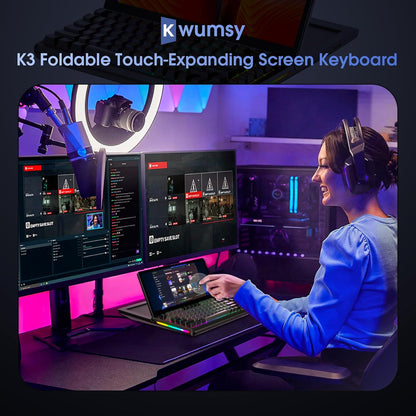 Teclado con tela expansiva de toque Kwumsy K3