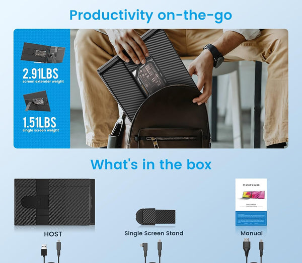 Kwumsy P5 15,6-Zoll-Laptop-Bildschirmverlängerung