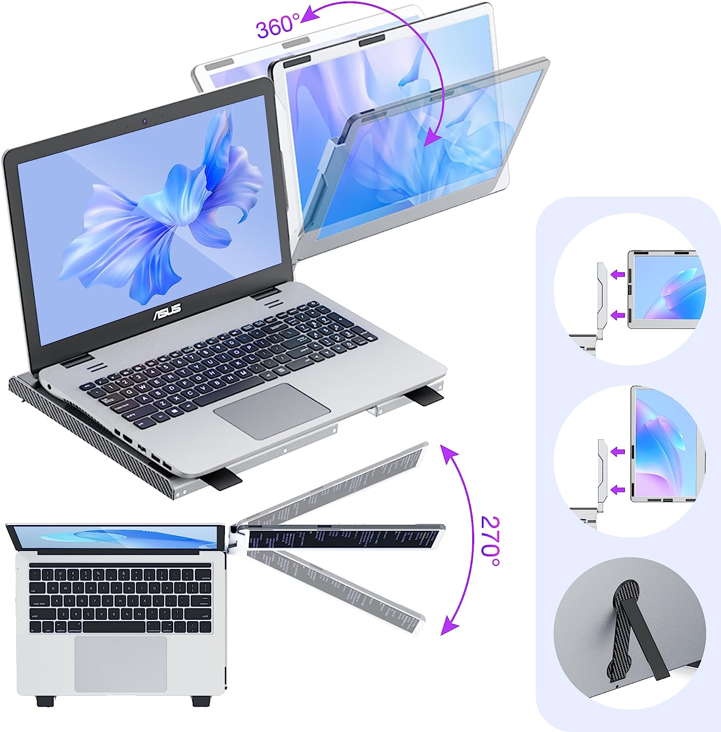 Kwumsy F1 14'' Portable Monitor Laptop Screen Extender