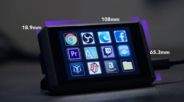 Kwumsy H3 8-in-1 Visual Macro Keyboard Hub