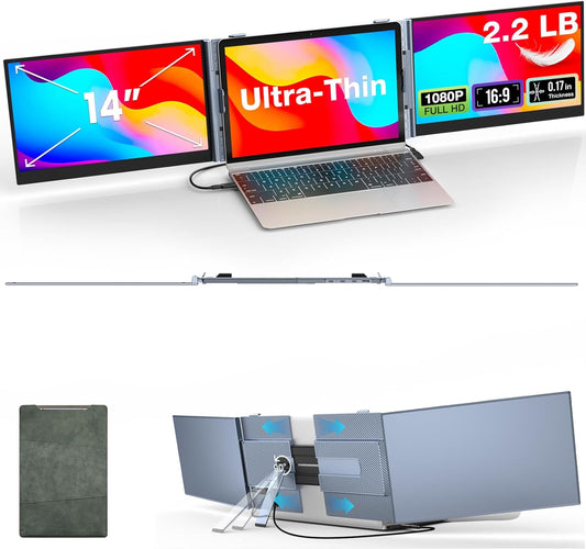 Kwumsy S8PRO 14" Triple Screen Laptop Screen Extender