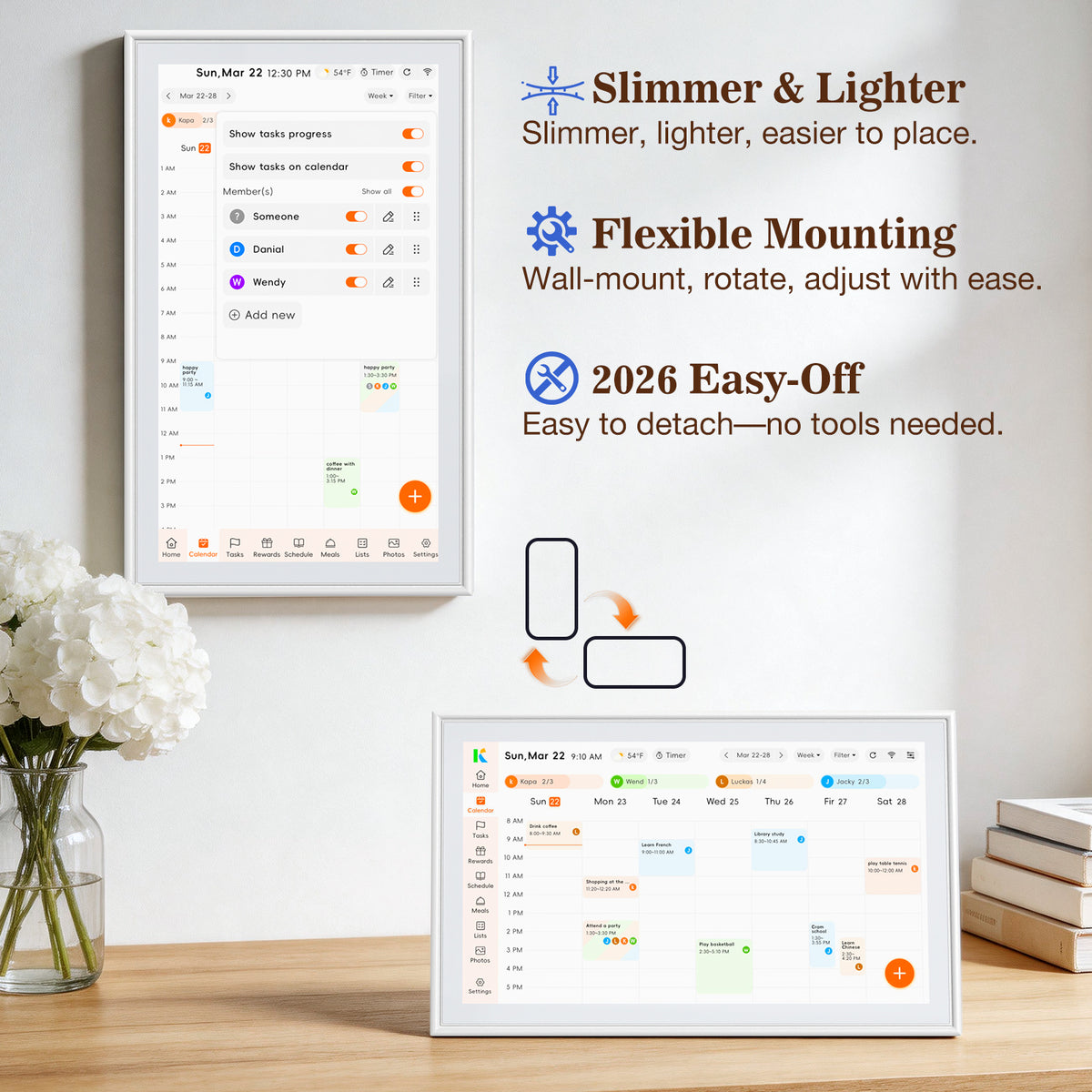 Kidovix R1 Smart Digital Calendar-15.6"