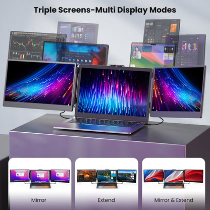 Kwumsy S2mini 12" Triple Laptop Screen