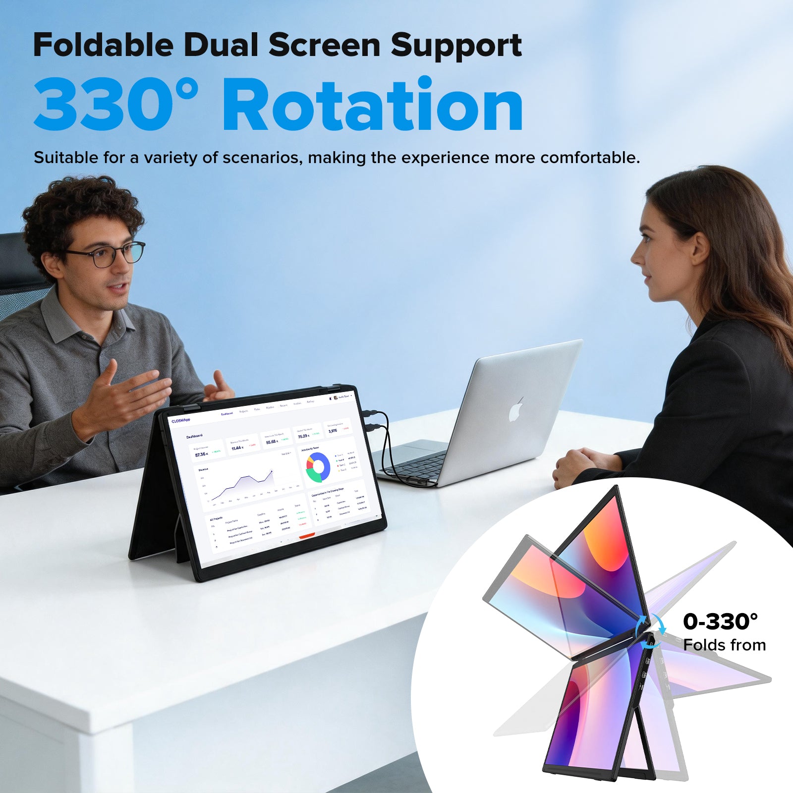 Kwumsy M4 15.6" Triple Laptop Screen Extender