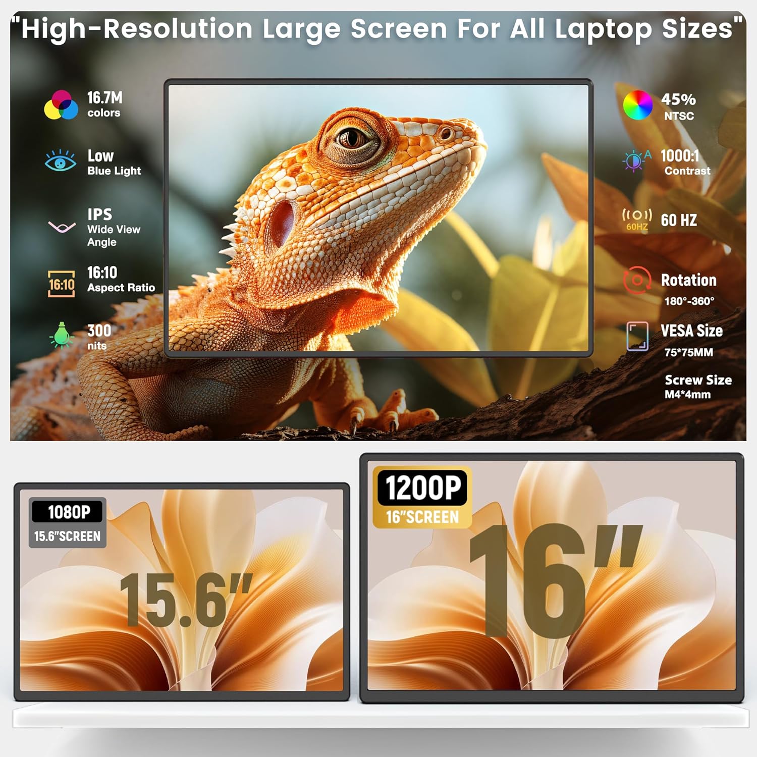 Kwumsy N2 16" Dual Screen Laptop Screen Extender