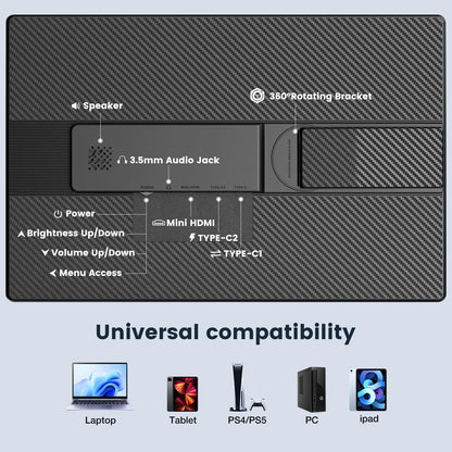 Kwumsy N3-16" Dual Screen Laptop Screen Extender