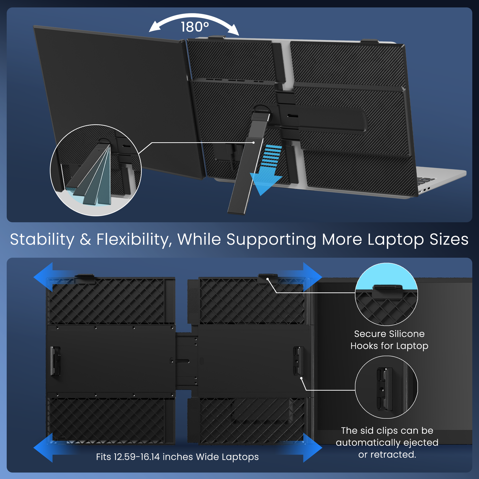 Kwumsy S8 MAX 15.3" Dual Screen Laptop Screen Extender