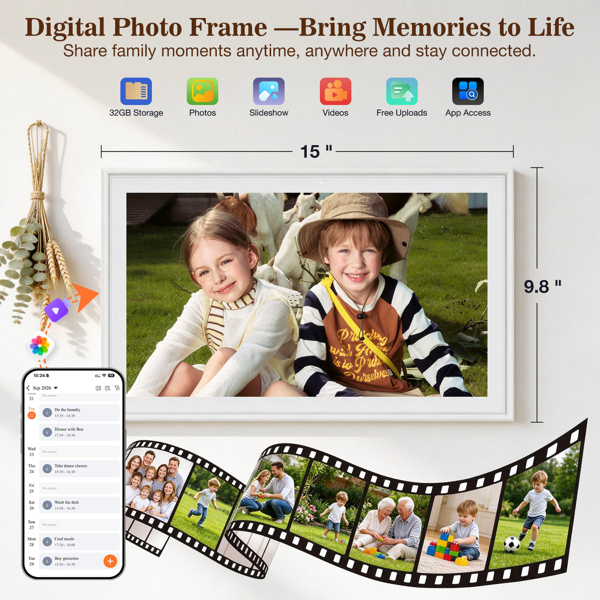 Kidovix R1 Smart Digital Calendar-15.6"