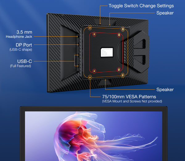 【Pouze USA – použitý】 Kwumsy L3 Laptop Screen Extender