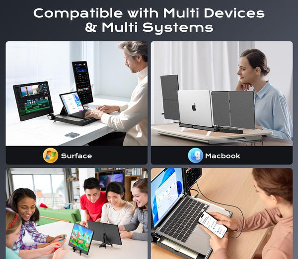 Kwumsy F3 14'' Triple Portable Laptop Monitor