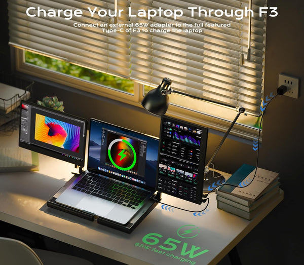 Kwumsy F3 14'' Triple Portable Laptop Monitor