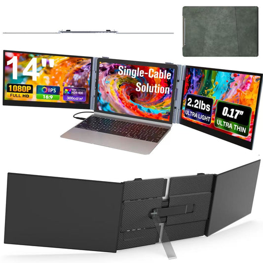 Kwumsy S8Ultra 14" Triple Screen Laptop Screen Extender
