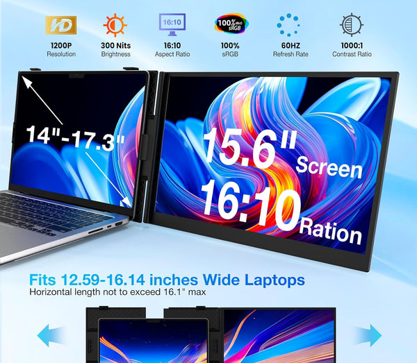 Kwumsy S8 MAX 15.3" Dual Screen Laptop Screen Extender
