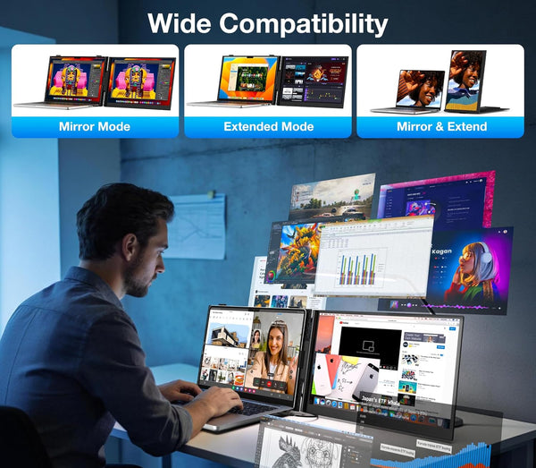 Kwumsy S8 MAX 15.3" Dual Screen Laptop Screen Extender