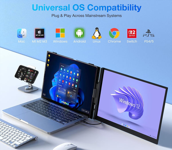 Kwumsy S8 MAX 15.3" Dual Screen Laptop Screen Extender