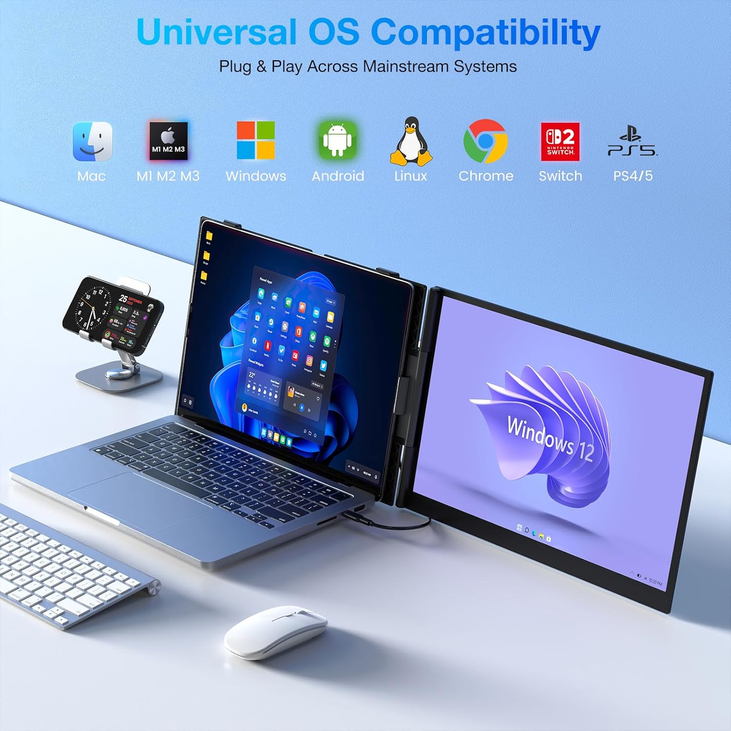 Kwumsy S8 MAX 15.3" Dual Screen Laptop Screen Extender