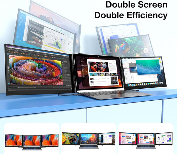Kwumsy S8Pro MAX 15.3" Triple Screen Laptop Screen Extender