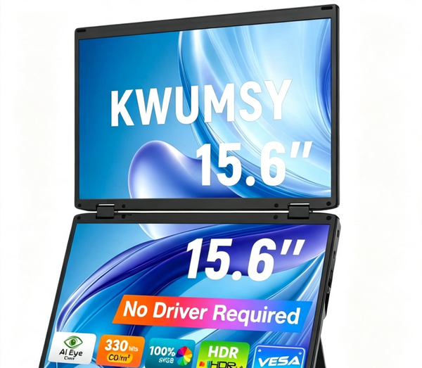 Kwumsy M4 15.6" Triple Laptop Screen Extender