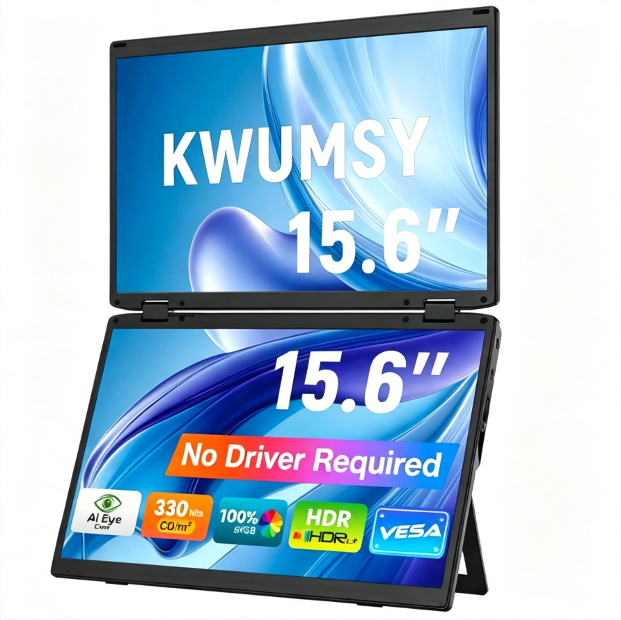 Kwumsy M4 15.6" Triple Laptop Screen Extender