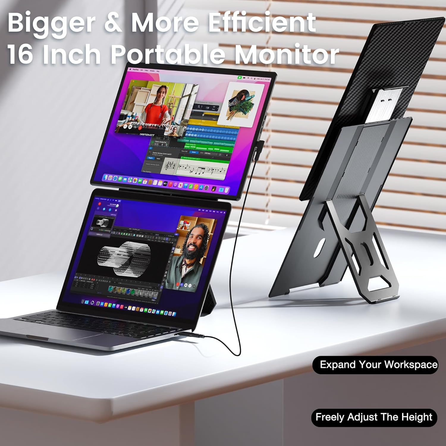 Kwumsy N2 16" Dual Screen Laptop Screen Extender