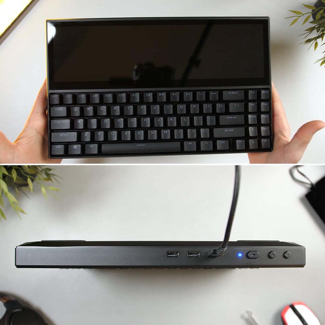 Tastiera meccanica K2 USB con touchscreen da 12,6".