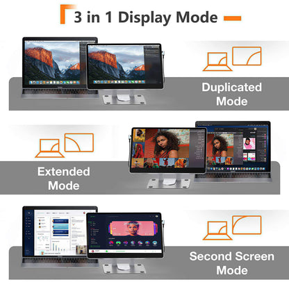 KX 15.6" Portable External Travel Touchscreen with 9 Languages UI Keyboard