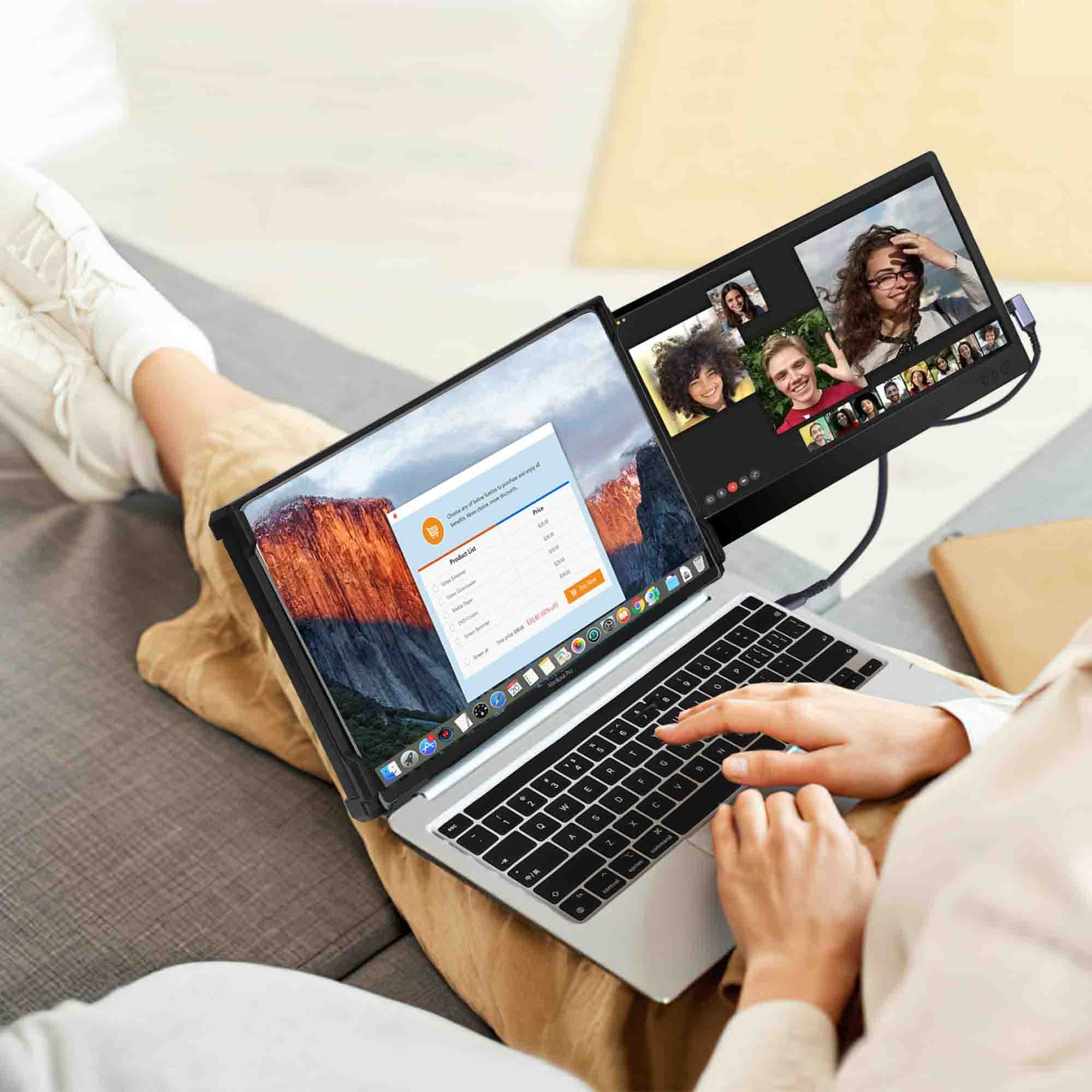 P1 12'' pollici Dual-Screen Uno schermo aggiuntivo per laptop